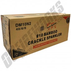 Wholesale Fireworks No.10 Bamboo Crackling Sparklers Case 48/6/6 (Low Cost Shipping)